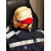 Mondmasker Brandweer Blauw/Geel