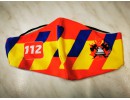 Mondmasker Brandweer Blauw/Geel